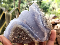 Natural Blue Lace Agate Geode Specimens x 25 Kg Lots - Sold Per Lot - From Malawi