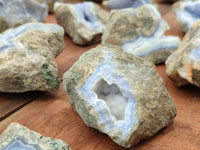 Natural Blue Lace Agate Geode Specimens x 25 Kg Lots - Sold Per Lot - From Malawi