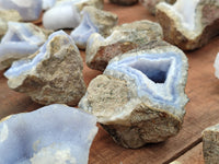 Natural Blue Lace Agate Geode Specimens x 25 Kg Lots - Sold Per Lot - From Malawi