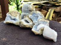 Natural Blue Lace Agate Geode Specimens x 25 Kg Lots - Sold Per Lot - From Malawi