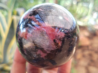 Polished Rhodonite Spheres x 6 From Ambindavato, Madagascar