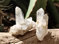 Natural White Quartz Clusters x 35 From Mpika, Zambia