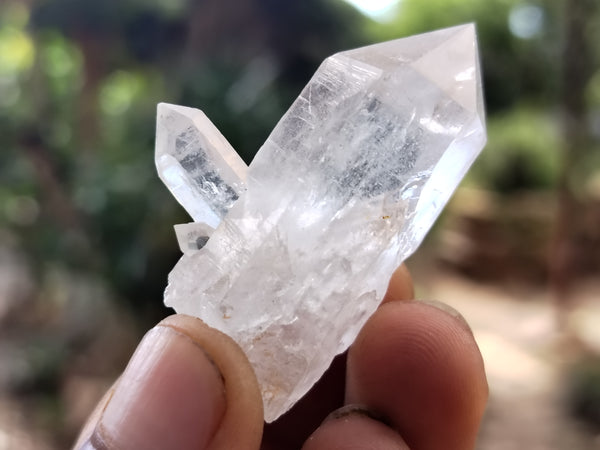 Natural White Quartz Clusters x 35 From Mpika, Zambia