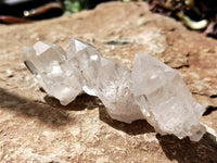 Natural White Quartz Clusters x 35 From Mpika, Zambia