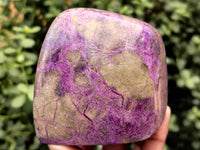 Polished Stichtite and Serpentine Standing Free Form x 3 From Barberton, South Africa