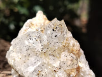 Natural Limonite Quartz Clusters x 12 From Solwezi, Zambia