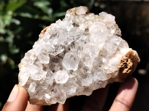 Natural Limonite Quartz Clusters x 12 From Solwezi, Zambia