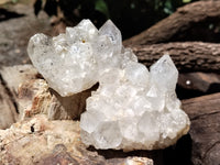 Natural Limonite Quartz Clusters x 12 From Solwezi, Zambia