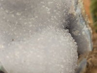 Natural Blue Lace Agate Geode Specimens x 3 From Malawi