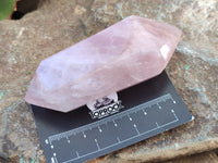 Polished Double Terminated Rose Quartz Points x 6 From Ambatondrazaka, Madagascar