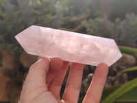 Polished Double Terminated Rose Quartz Points x 6 From Ambatondrazaka, Madagascar