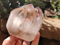 Polished Window Amethyst Quartz Crystals x 2 From Akansobe, Madagascar