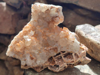 Natural Limonite Quartz Clusters x 3 From Solwezi, Zambia