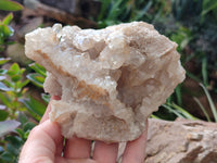 Natural Limonite Quartz Clusters x 3 From Solwezi, Zambia