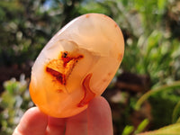 Polished Carnelian Palm Stones x 24 From Madagascar