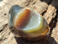 Polished Agate Standing Free Forms x 6 From Madagascar