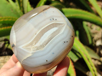 Polished Agate Standing Free Forms x 6 From Madagascar