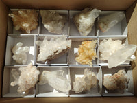 Natural Assortment Of Quartz Clusters x 12 From Madagascar