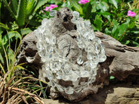 Polished Clear Rock Quartz Crystal Crafting String - Sold Per Item - From Madagascar