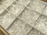 Polished Clear Rock Quartz Crystal Crafting String - Sold Per Item - From Madagascar