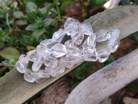 Polished Clear Rock Quartz Crystal Crafting String - Sold Per Item - From Madagascar