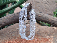 Polished Clear Rock Quartz Crystal Crafting String - Sold Per Item - From Madagascar