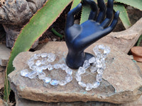 Polished Clear Rock Quartz Crystal Crafting String - Sold Per Item - From Madagascar