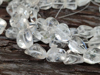 Polished Clear Rock Quartz Crystal Crafting String - Sold Per Item - From Madagascar