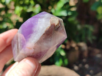 Polished Chevron Amethyst Points x 6 From Madagascar