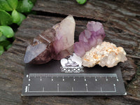 Natural Window Amethyst Quartz Crystals x 12 From Brandberg, Namibia