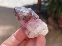 Natural Window Amethyst Quartz Crystals x 12 From Brandberg, Namibia