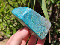 Polished Shattuckite Free Forms With Azurite & Chrysocolla x 6 From Congo