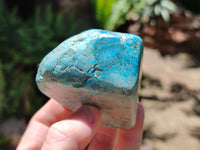 Polished Shattuckite Free Forms With Azurite & Chrysocolla x 6 From Congo