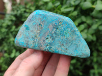 Polished Shattuckite Free Forms With Azurite & Chrysocolla x 6 From Congo