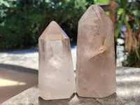 Polished Smokey Quartz Crystals x 2 From Madagascar