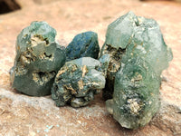 Natural Teal Green Chlorite Quartz Crystals x 1.15kg Lot From Zimbabwe