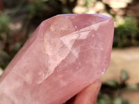 Polished Double Terminated Rose Quartz Points x 3 From Ambatondrazaka, Madagascar