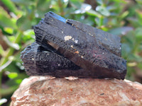 Natural Schorl Black Tourmaline Specimens x 6 From Erongo, Namibia