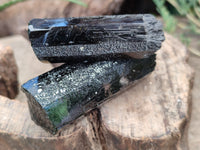 Natural Schorl Black Tourmaline Specimens x 6 From Erongo, Namibia