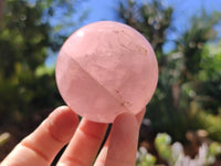 Polished Rose Quartz Spheres x 6 From Ambatondrazaka, Madagascar