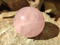 Polished Rose Quartz Spheres x 6 From Ambatondrazaka, Madagascar