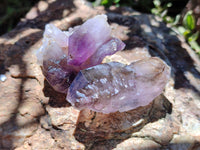 Natural Smokey Amethyst Crystals x 24 From Chiredzi, Zimbabwe