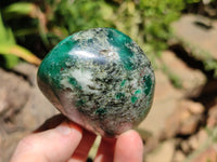 Polished Emerald Mica In Matrix Standing Free Forms x 4 From Mutoko, Zimbabwe