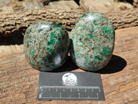 Polished Emerald Mica In Matrix Standing Free Forms x 4 From Mutoko, Zimbabwe