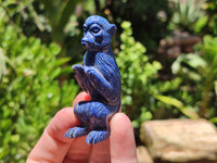 Hand Made Lapis Lazuli Carvings x 6 From Afghanistan