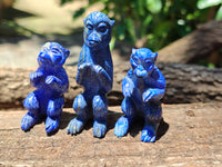 Hand Made Lapis Lazuli Carvings x 6 From Afghanistan