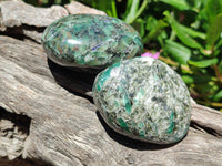 Polished Rare Emerald Mica In Matrix Free Forms x 6 From Mutoko, Zimbabwe