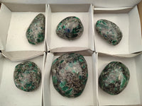 Polished Rare Emerald Mica In Matrix Free Forms x 6 From Mutoko, Zimbabwe