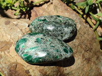 Polished Rare Emerald Mica In Matrix Free Forms x 6 From Mutoko, Zimbabwe