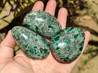 Polished Rare Emerald Mica In Matrix Free Forms x 6 From Mutoko, Zimbabwe